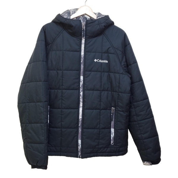 コロンビア columbia ブルゾン サイズL - ダークグレー×白×グレー メンズ 長袖/ジップアップ/中綿/秋/冬 美品 ジャケット拍卖