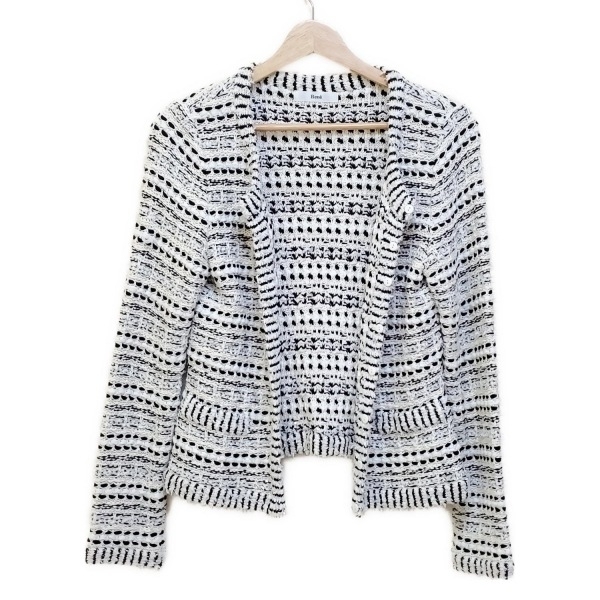 ルネ Rene サイズ38 M - アイボリー×黒 レディース 長袖/ツイード/スパンコール/春/秋 美品 ジャケット拍卖