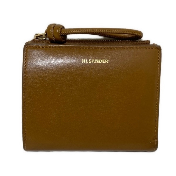ジルサンダー JILSANDER 2つ折り財布/ミニ/コンパクト J07UI0016 Giro ミニフレンチウォレット レザー ブラウン 財布拍卖