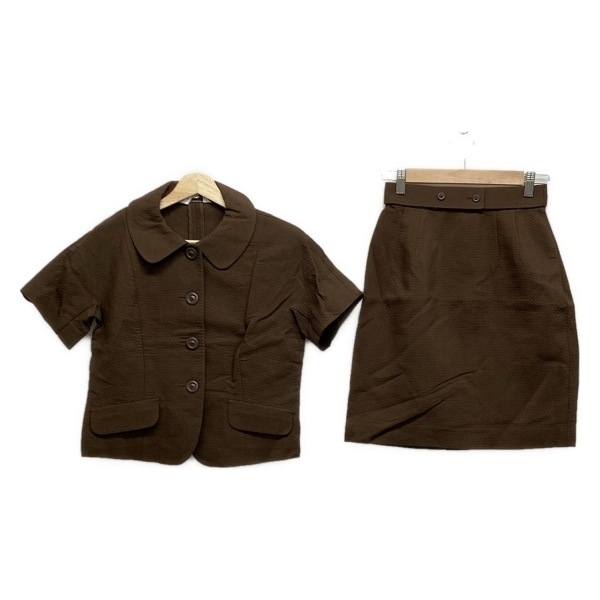 バレンシアガ BALENCIAGA スカートスーツ - ダークブラウン レディース 肩パッド/La Mode レディーススーツ拍卖