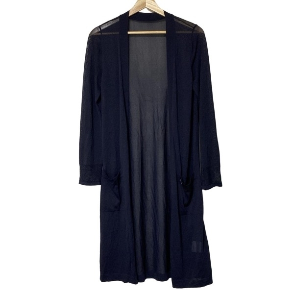 フォクシー FOXEY カーディガン 40972 - ダークネイビー レディース 長袖/ロング丈 美品 トップス拍卖