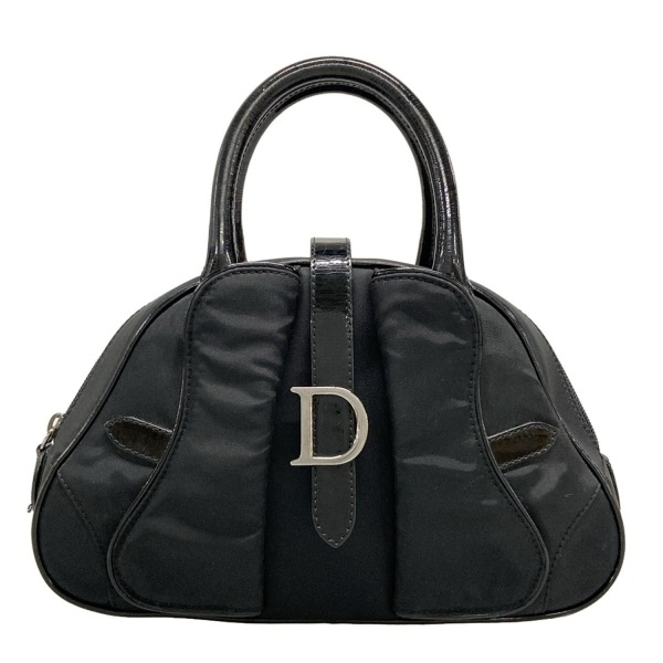 ディオール/クリスチャンディオール DIOR/ChristianDior ハンドバッグ ダブルサドル レザー 黒 バッグ拍卖