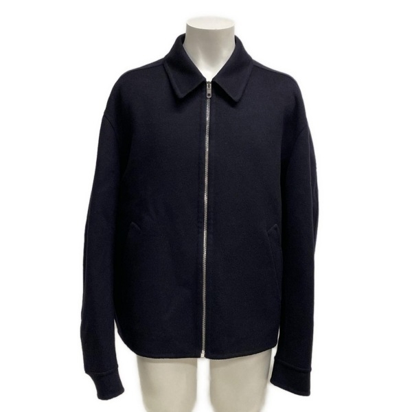 グッチ GUCCI ブルゾン サイズ52 L 762521 ダブルフェイスウールジャケット ウール ダークネイビー メンズ 美品 ジャケット拍卖