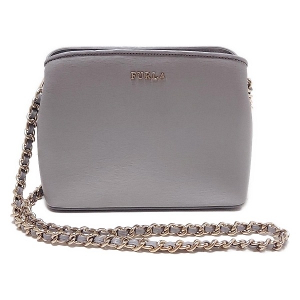 フルラ FURLA ショルダーバッグ BZS3TES テッサ ミニ クロスボディ レザー ライトグレー チェーンショルダー バッグ拍卖