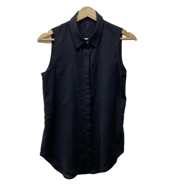 セオリー theory ノースリーブシャツブラウス サイズS - 黒 レディース 美品 トップス拍卖