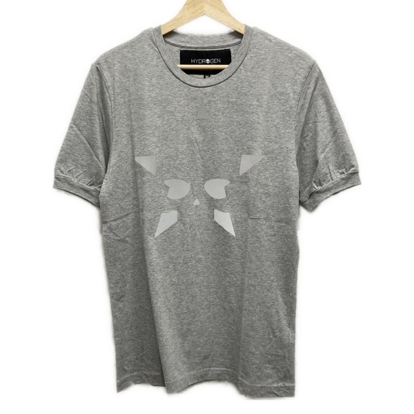 ハイドロゲン HYDROGEN 半袖Tシャツ サイズM - グレー メンズ クルーネック トップス拍卖