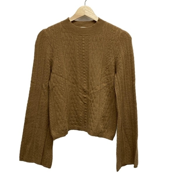 デミリー demylee 長袖セーター/ニット サイズS - ブラウン レディース クルーネック/カシミヤ 美品 トップス拍卖