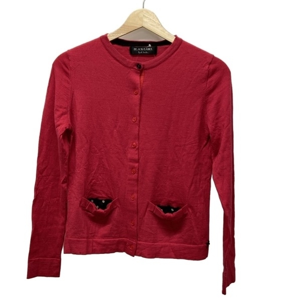 ブラックレーベルポールスミス BLACK LABEL Paul Smith カーディガン サイズXL - ピンク×黒 レディース 長袖/リボン 美品 トップス拍卖