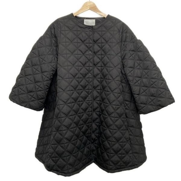 セルフォード CELFORD サイズF CWFC224035 黒 レディース 22AW/キルティング/ショートコート/オーバーサイズ コート拍卖