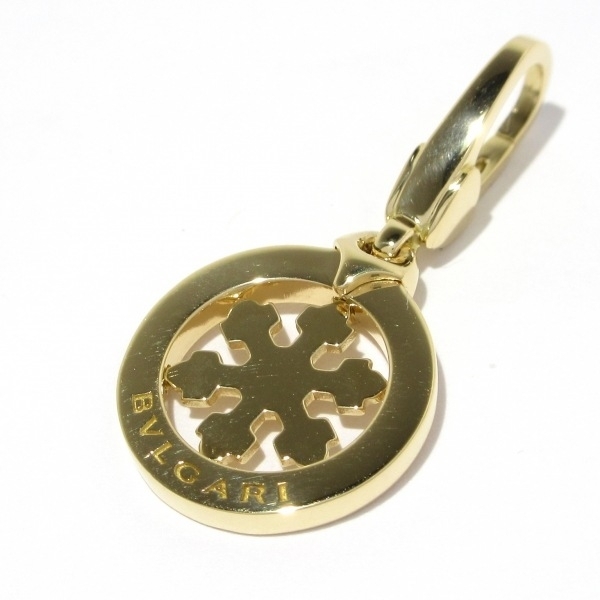 磨き済み■ブルガリ BVLGARI ペンダントトップ スノーフレーク K18YG アクセサリー(他)拍卖