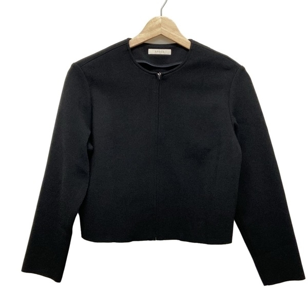 エポカ EPOCA サイズ40 M - 黒 レディース 長袖/ジップアップ/春/秋 美品 ジャケット拍卖