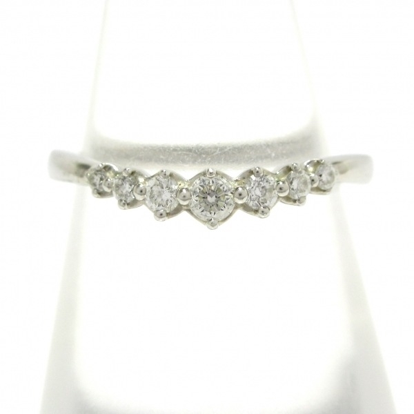 ヨンドシー 4℃ リング 8 号 - Pt950×ダイヤモンド 総重量:2.7g/7Pダイヤ 美品 アクセサリー(指)拍卖