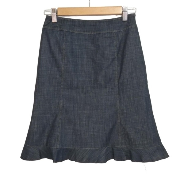 エムズグレイシー M'S GRACY スカート サイズ36 S - ネイビー レディース ひざ丈/フリル 美品 ボトムス拍卖