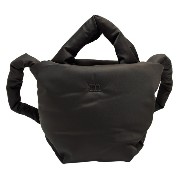 マリメッコ marimekko ショルダーバッグ 091642/521867 デイリー ピロー ソリッド 黒 刺繍/2way 美品 バッグ拍卖