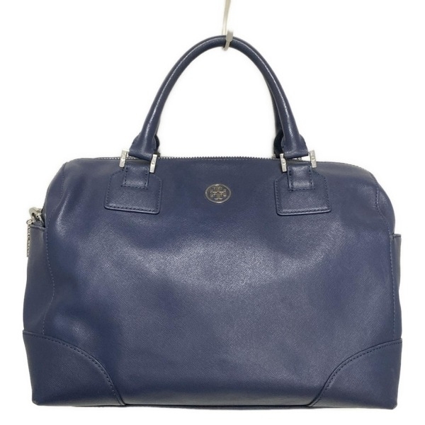 トリーバーチ TORY BURCH ハンドバッグ - レザー ブルーグレー バッグ拍卖