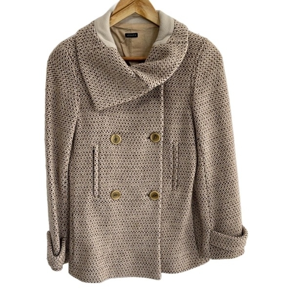 ジョセフ JOSEPH サイズ36 M - ベージュ×ダークブラウン×白 レディース 長袖/冬 美品 コート拍卖