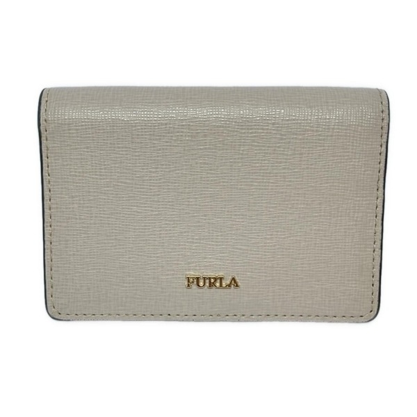 フルラ FURLA 名刺入れ - レザー ベージュ 財布拍卖