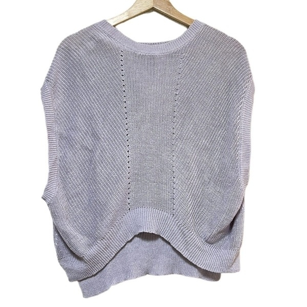 セオリーリュクス theory luxe ノースリーブカットソー サイズ38 M ライトパープル レディース トップス拍卖