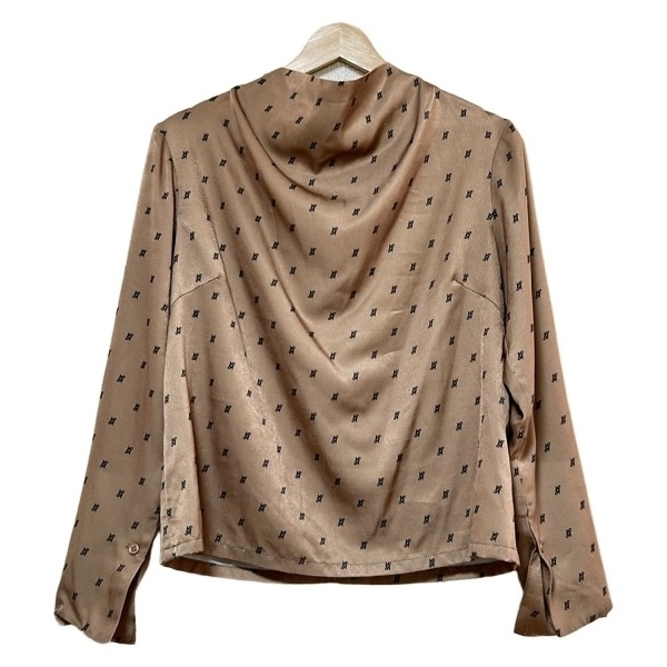 アメリ AMERI 長袖カットソー ブラウン×黒 レディース トップス拍卖