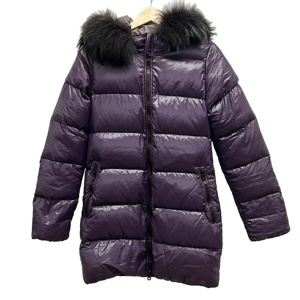 デュベティカ DUVETICA ダウンコート サイズ40 M Kappa(カッパ) パープル レディース 長袖/ジップアップ/ファー取り外し可/冬 コート拍卖