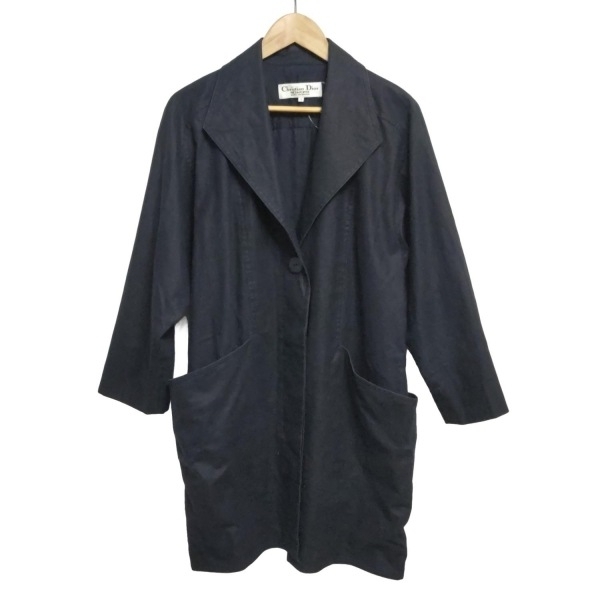 ディオール/クリスチャンディオール DIOR/ChristianDior サイズ7 S - ダークネイビー レディース 長袖/春/秋 コート拍卖