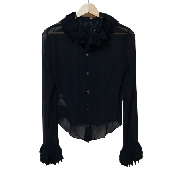 グレースクラス Grace Class 長袖シャツブラウス サイズ36 S - 黒×ベージュ×マルチ レディース 美品 トップス拍卖