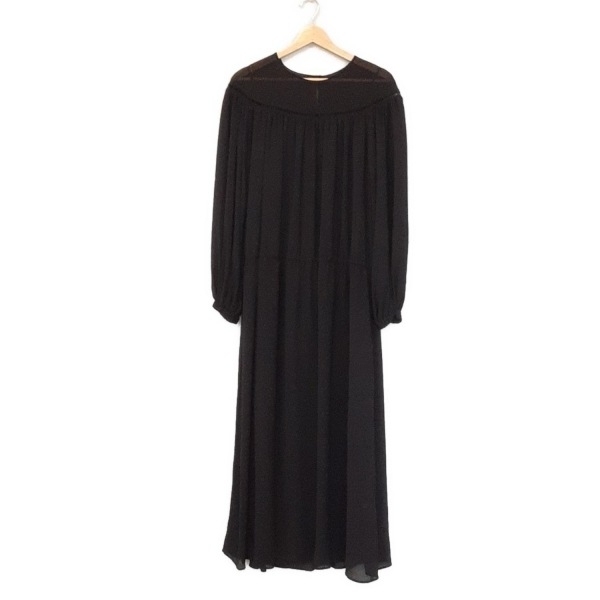 プラージュ Plage - 黒 レディース 長袖/マキシ丈/シースルー 美品 ワンピース拍卖