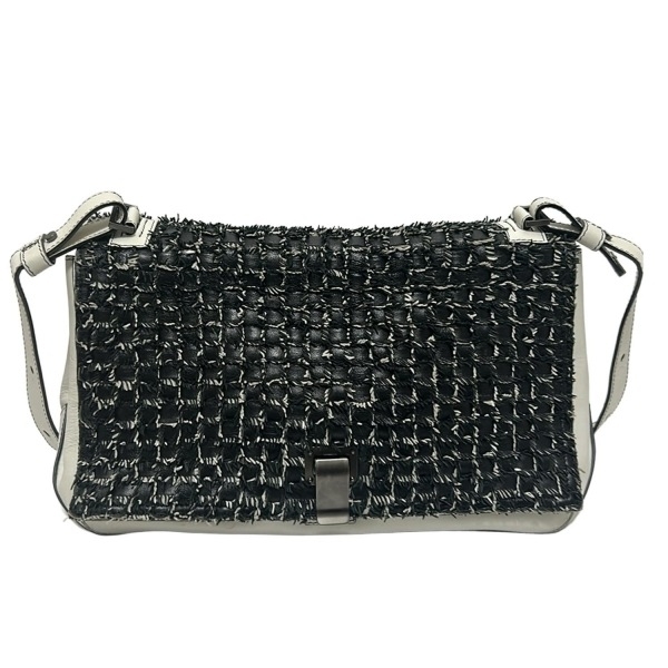 プロエンザスクーラー Proenza Schouler ショルダーバッグ - レザー 黒×白 バッグ拍卖