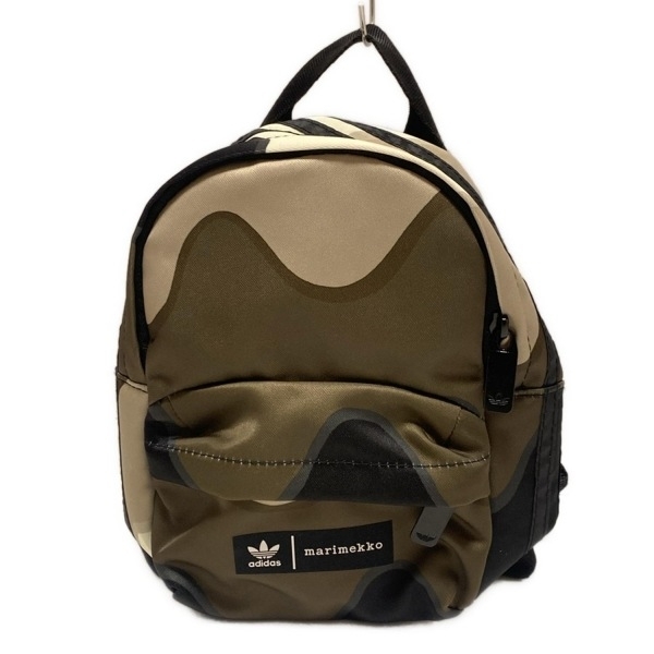 マリメッコ marimekko リュックサック/バックパック - カーキ×グレーベージュ×マルチ ミニバッグ/adidasコラボ バッグ拍卖