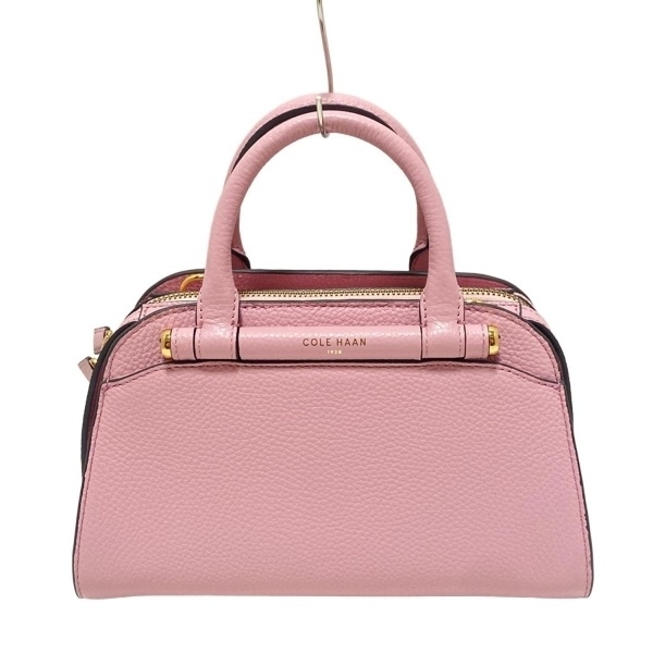 コールハーン COLE HAAN ハンドバッグ - レザー ライトピンク 美品 バッグ拍卖