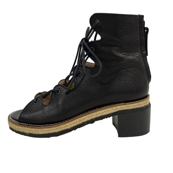 ワイズ Y's ブーツ 2 - レザー 黒 レディース レースアップ/KAYO NAKAMURA by Y's 靴拍卖