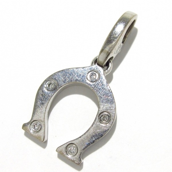 カルティエ Cartier ペンダントトップ ホースシュー K18WG×ダイヤモンド 5Pダイヤ アクセサリー(他)拍卖