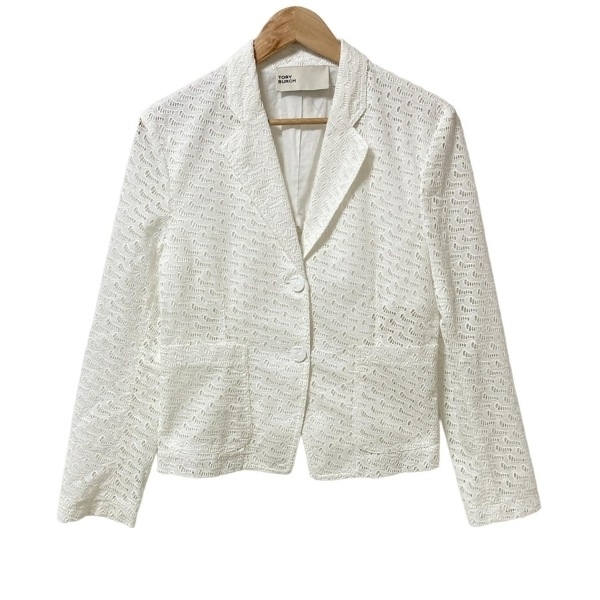 トリーバーチ TORY BURCH サイズ4 S - 白 レディース 長袖/春/夏 ジャケット拍卖