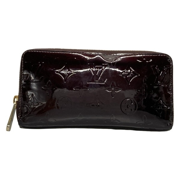 ルイヴィトン LOUIS VUITTON 長財布 M93522 ジッピー・ウォレット レザー アマラント CA0078 財布 ヴェルニ拍卖