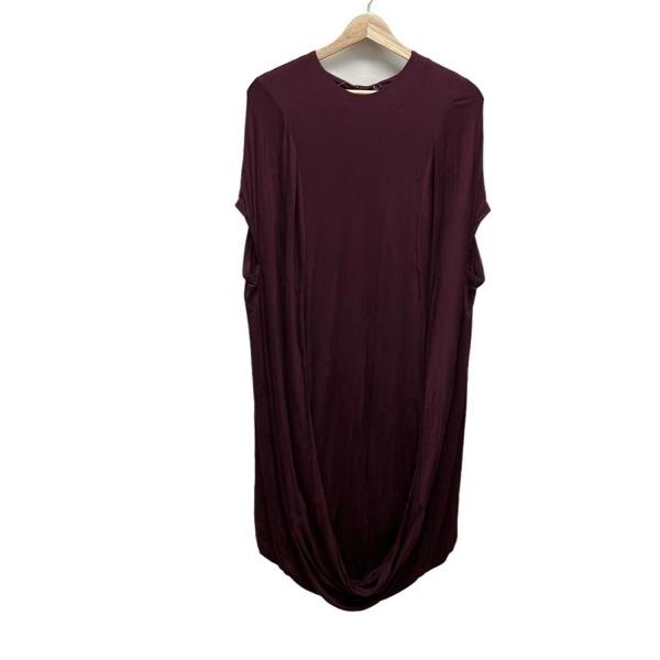 アレキサンダーマックイーン ALEXANDER McQUEEN サイズ38 L - ボルドー レディース ノースリーブ/カットワンピ/変形デザイン ワンピース拍卖