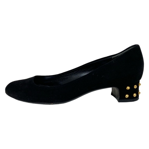 グッチ GUCCI パンプス 37 297198 - 黒 レディース スタッズ 靴拍卖