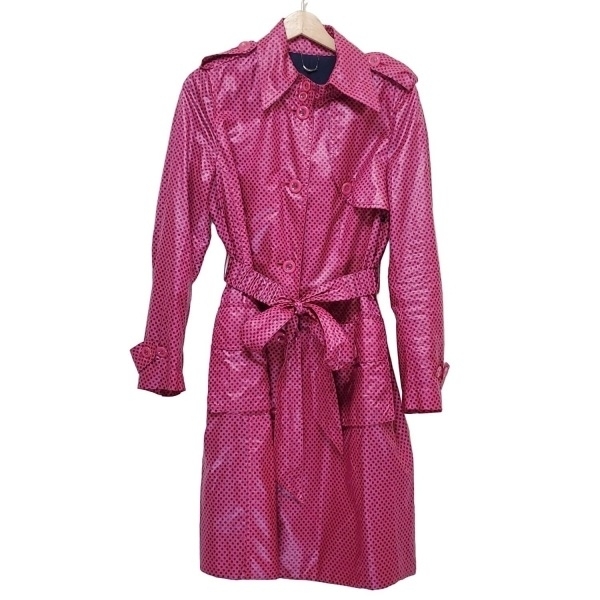 ラモーダゴジ La ModaGOJI サイズ11 M - ピンク×黒 レディース 長袖/ドット柄/春/秋 コート拍卖