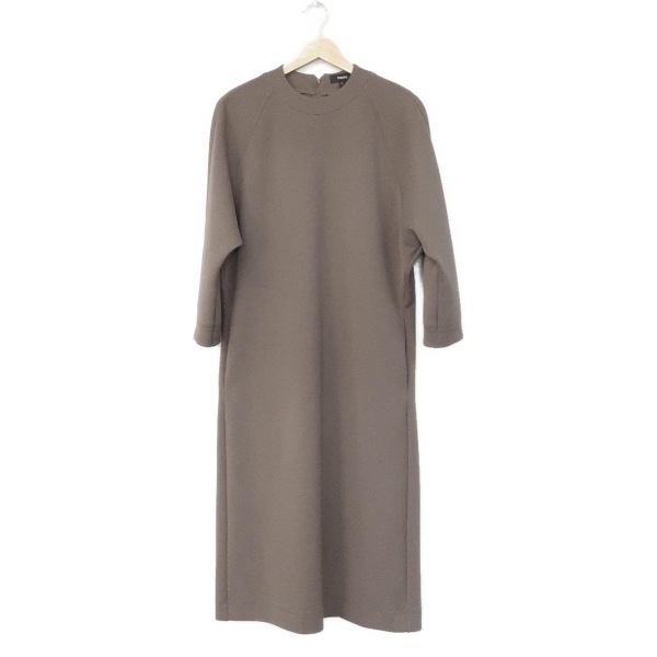 セオリー theory サイズS - ダークグレー レディース クルーネック/長袖/ロング 美品 ワンピース拍卖