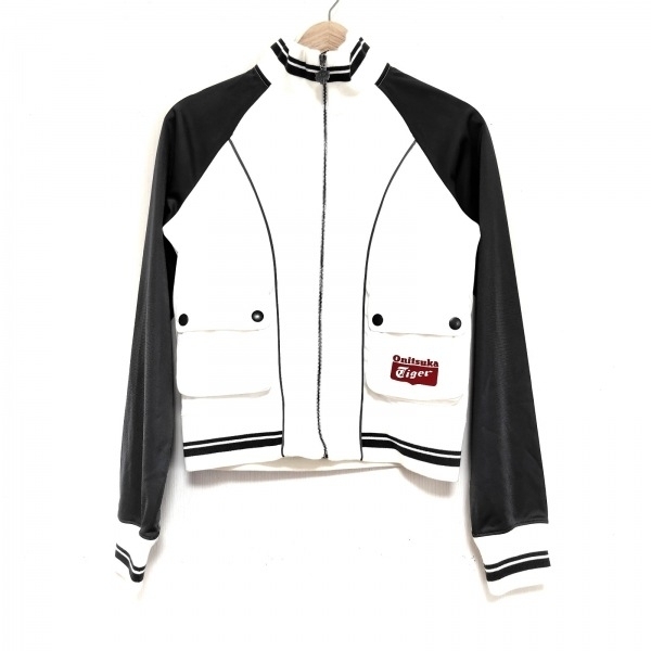 アシックス・オニツカタイガー asics Onitsuka Tiger ジャージ サイズM - 白×ダークグレー レディース 長袖 ジャケット拍卖