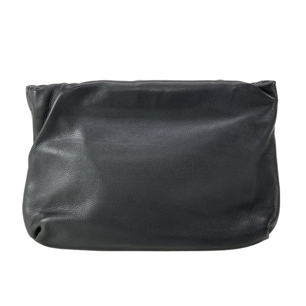 ザロウ THE ROW クラッチバッグ W1280L97 ブルス クラッチ/Bourse Clutch レザー 黒 バッグ拍卖