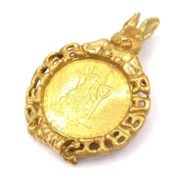 ノーブランド Unbranded ペンダントトップ K24YG×K18YG 総重量:13.4g アクセサリー(他)拍卖