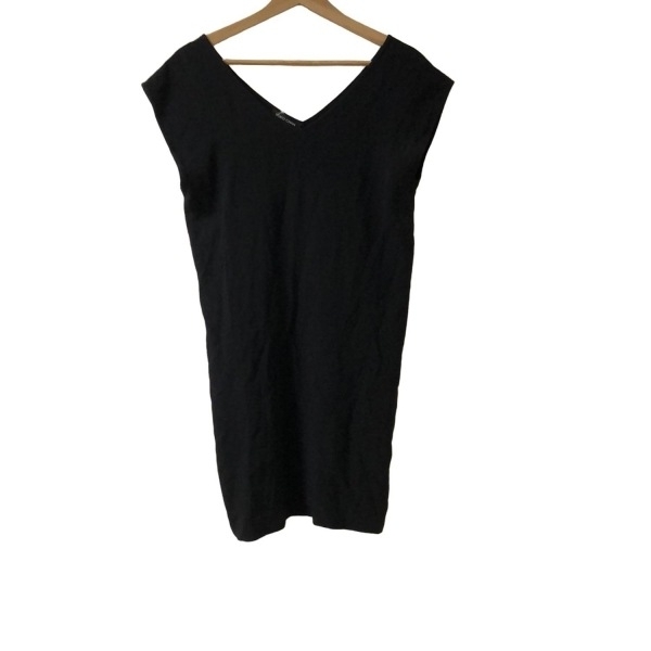 ヨーコ チャン YOKO CHAN サイズF - 黒 レディース Vネック/ノースリーブ/ミニ 美品 ワンピース拍卖