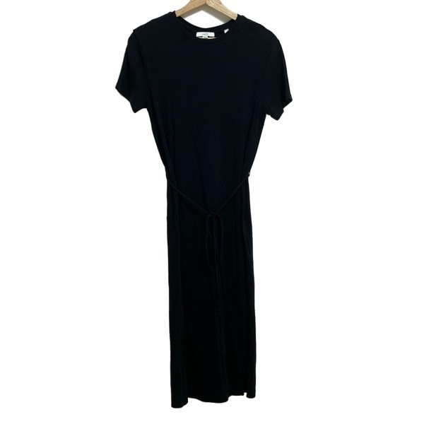 ヴィンス VINCE サイズXS - 黒 レディース クルーネック/半袖/ロング ワンピース拍卖