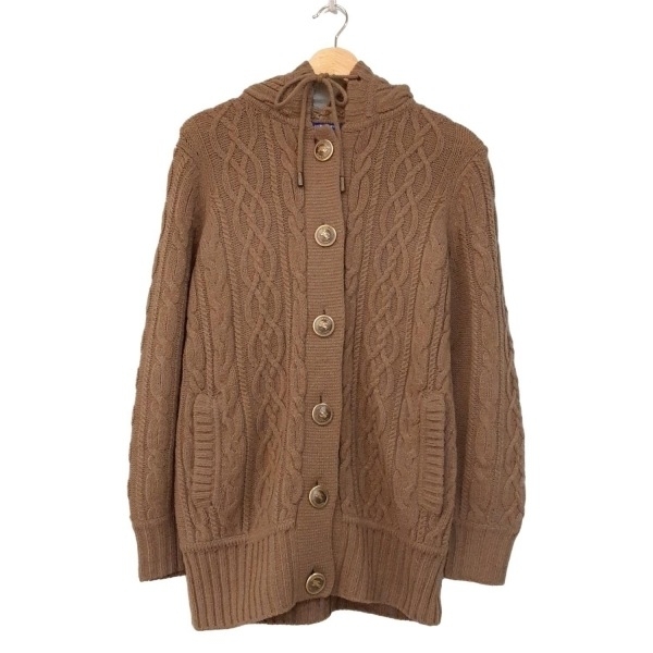 バーバリーブルーレーベル Burberry Blue Label サイズ38 M - ブラウン レディース 長袖/ニット/ショート丈/秋/冬 美品 コート拍卖
