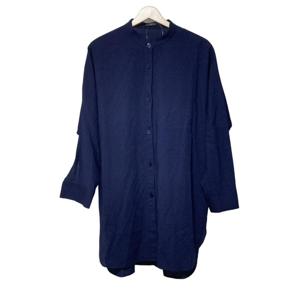 ヴェルメイユ パー イエナ VERMEIL par iena 長袖シャツブラウス - ネイビー レディース トップス拍卖