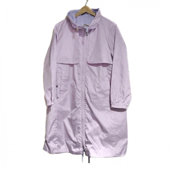 ドゥクラッセ DoCLASSE サイズM - ピンク×ライトパープル レディース 長袖/リバーシブル/春/秋 美品 コート拍卖