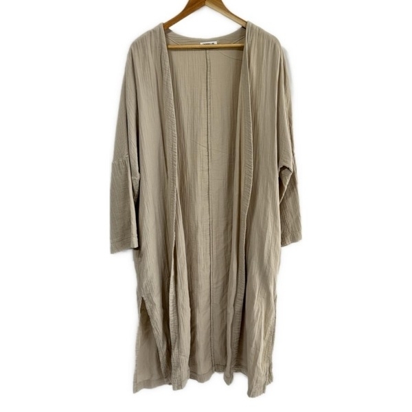 エブリデイアイライク EVERYDAY I LIKE. カーディガン - ライトカーキ レディース 長袖/ロング丈 美品 トップス拍卖