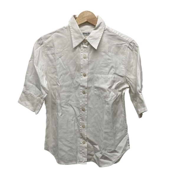 サルバトーレフェラガモ FERRAGAMO/SalvatoreFerragamo 半袖シャツブラウス サイズ40 M - 白 レディース トップス拍卖