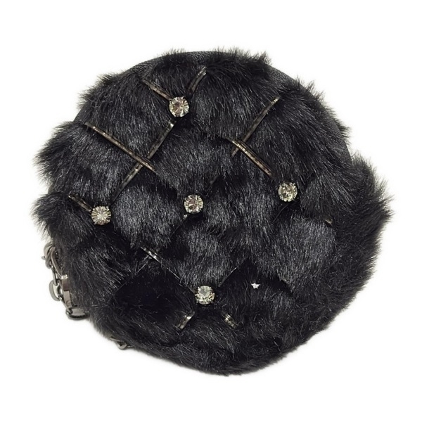 アンテプリマ ANTEPRIMA - ファー 黒 ラインストーン 美品 ポーチ拍卖