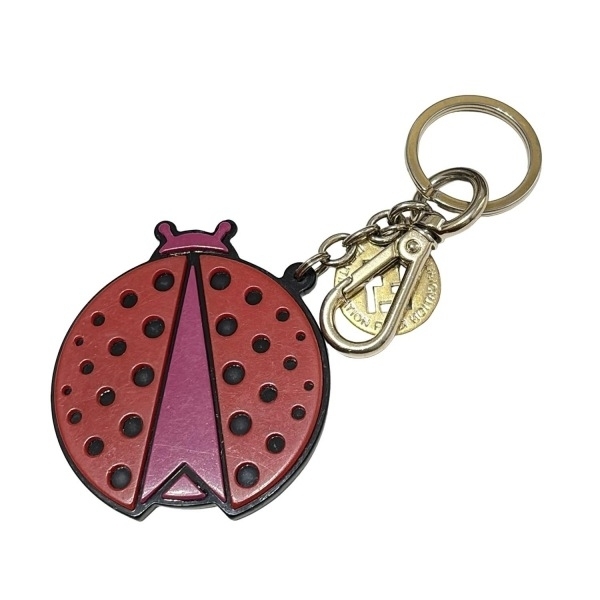 フェンディ FENDI キーホルダー(チャーム) - レッド×ピンク×マルチ てんとう虫 キーホルダー拍卖